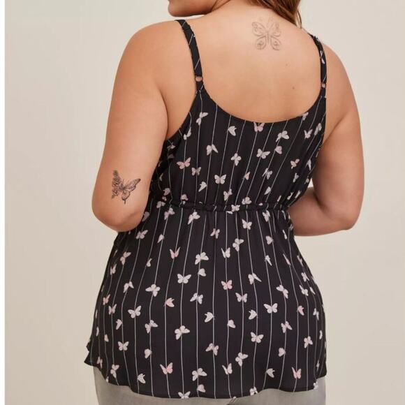 NWT Torrid Georgette Ruffle Front Cami Size 1 - Picture 2 of 10